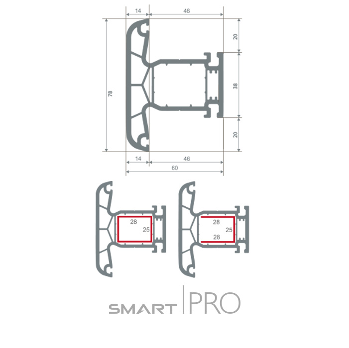 Импост 4-х камерный в Риддере