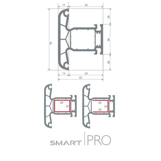 Импост 4-х камерный в Риддере