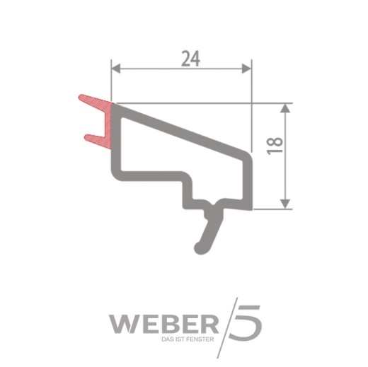 Штапик стандартный 24 мм в Риддере